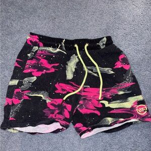 Young & Reckless Black and Pink Shorts